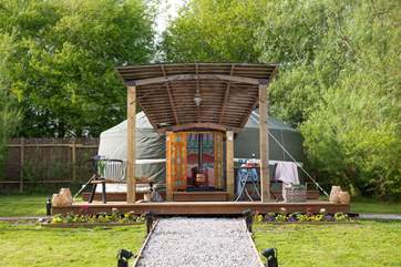 Welcome to Whittlers Yurt, a bohemian haven in the Devon countryside.