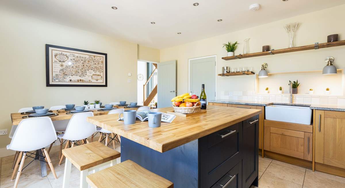 The dining area and kitchen, perfect for sociable family time.