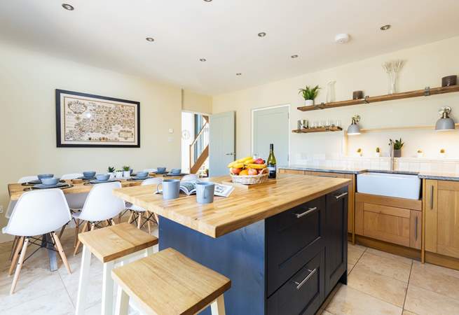 The dining area and kitchen, perfect for sociable family time.
