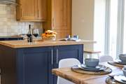 Cook up a storm in the well-equipped kitchen.