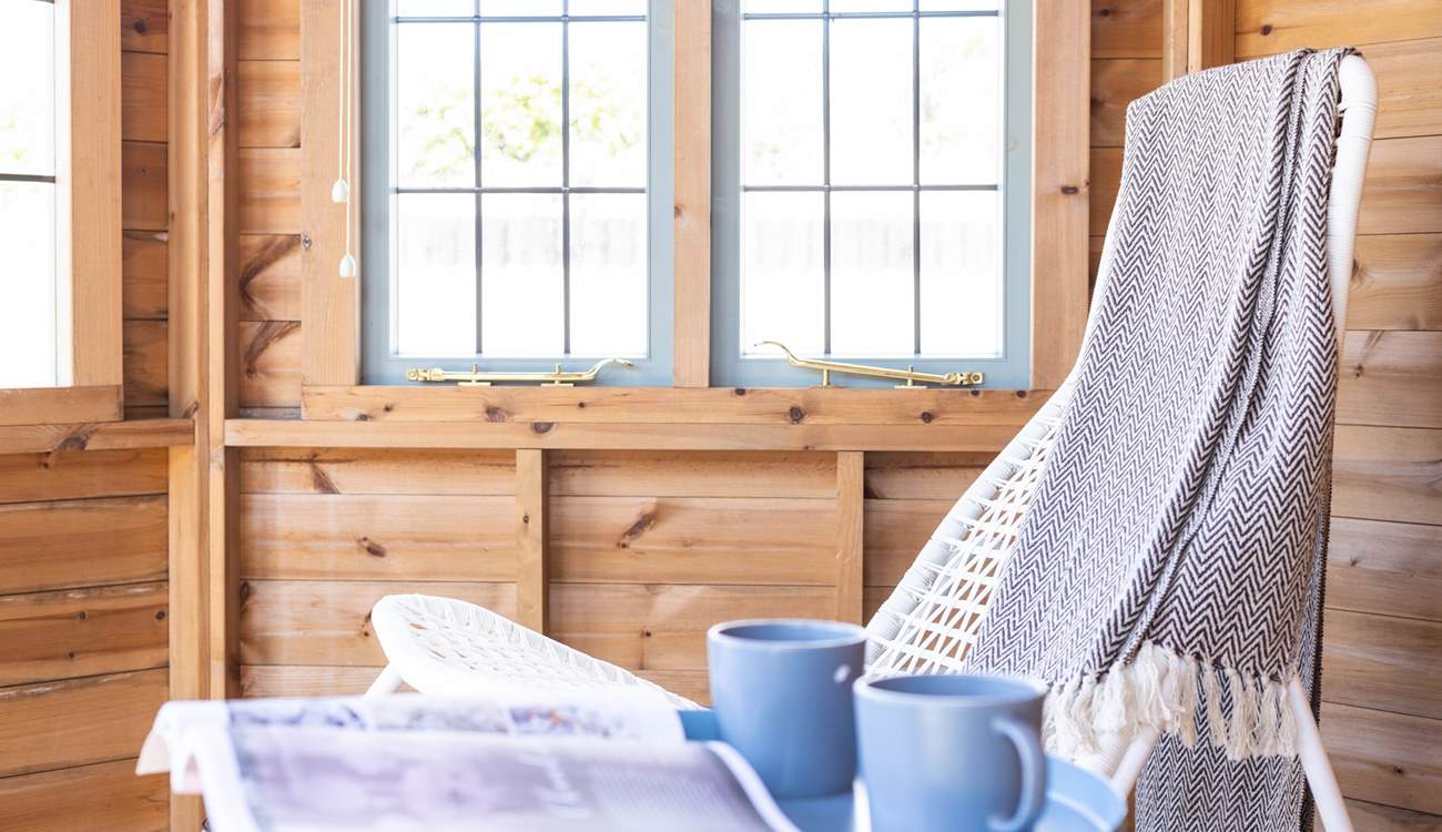 The summer-house is the ideal place for some quiet contemplation.