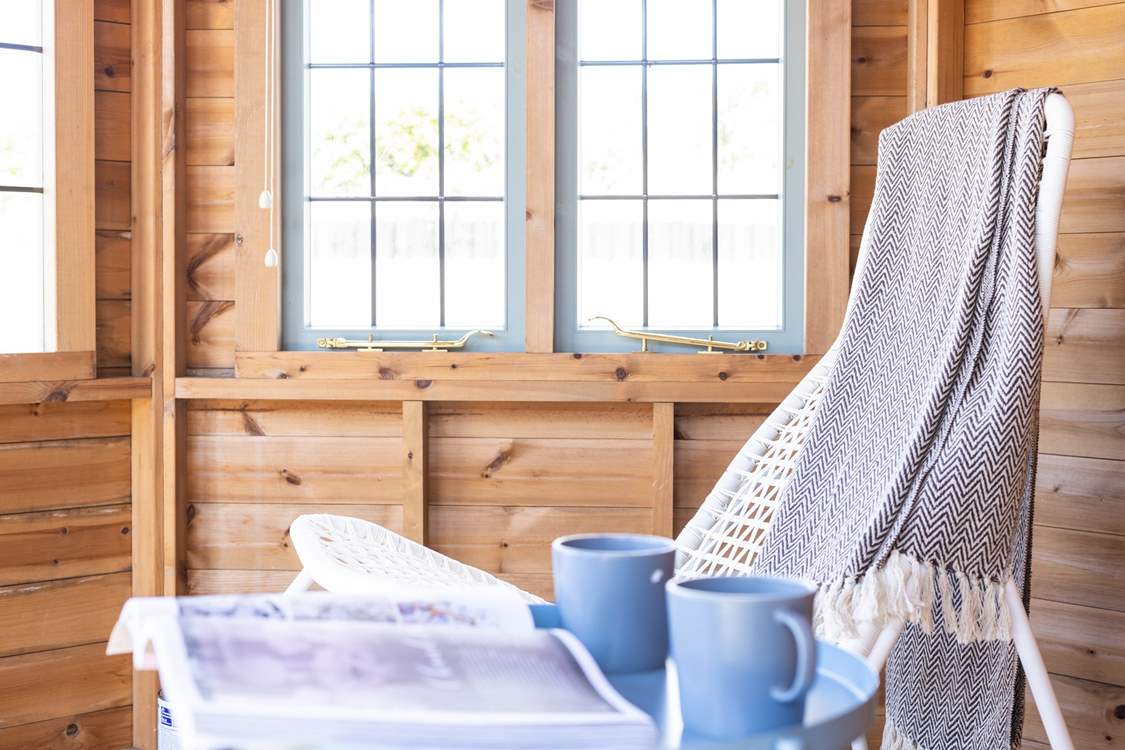 The summer-house is the ideal place for some quiet contemplation.