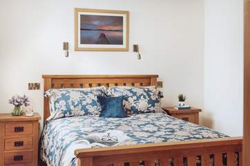 Bedroom 1 with a super-comfy king-size bed is on the first floor.