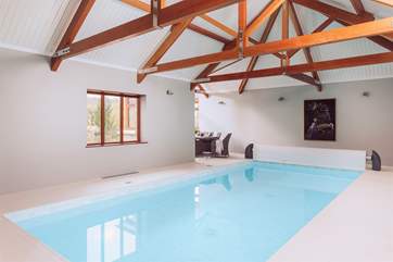 The fabulous indoor pool.