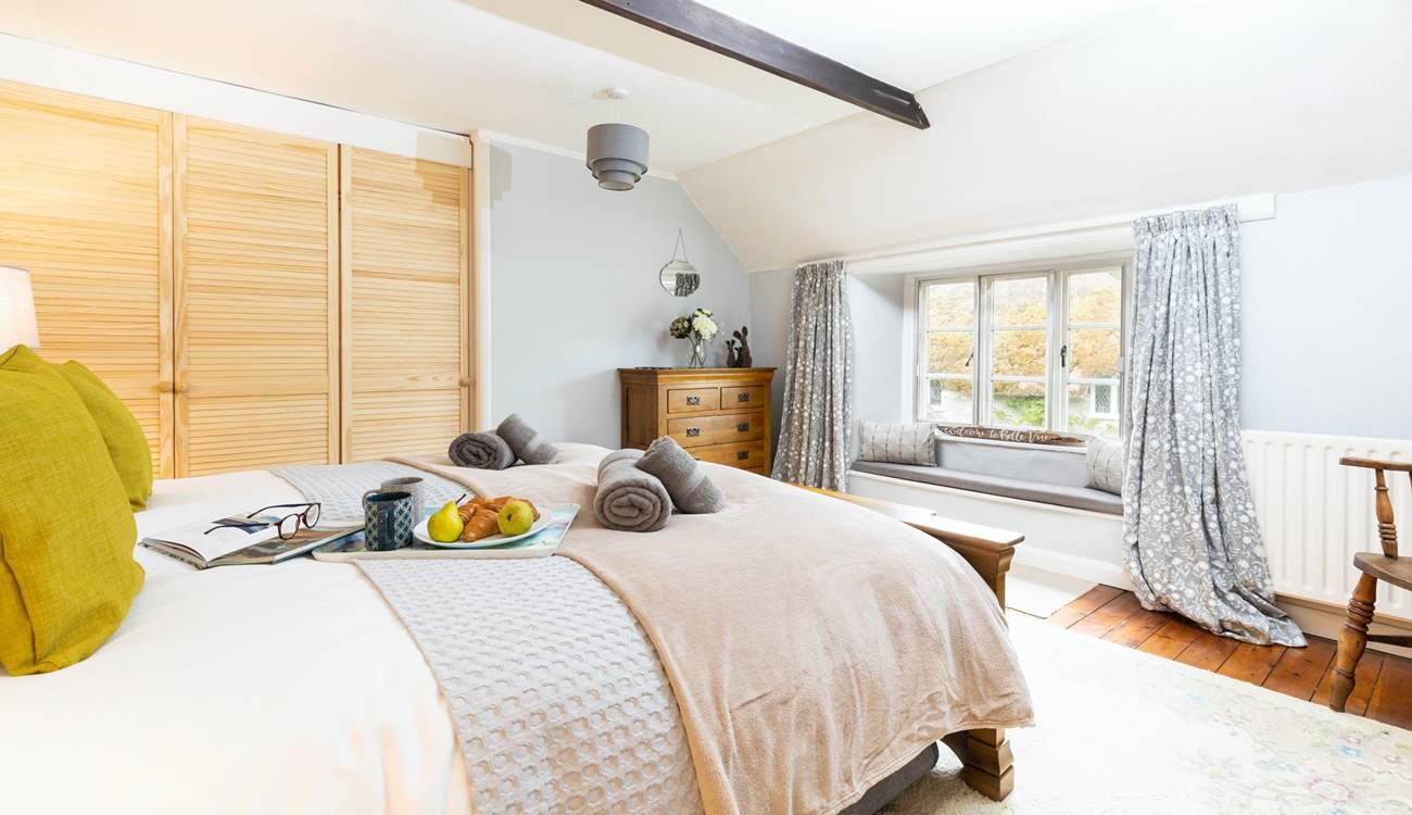 Bedroom 1 is super spacious and light.