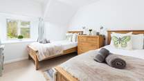 The twin room is equally as attractive, offering comfort, style and space.