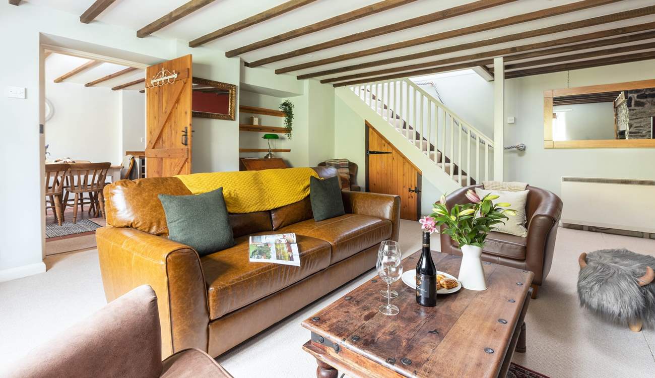 A stylish and cosy sitting-room to enjoy snuggling up in.