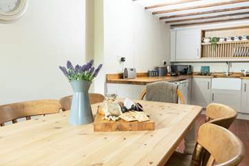 Serving up a feast in this kitchen/dining space is so easy to do.