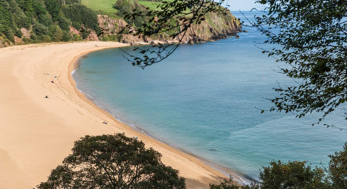 Head to beautiful Blackpool Sands for a day at the beach.