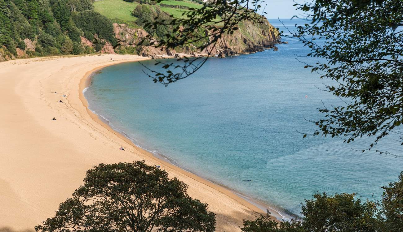 Head to beautiful Blackpool Sands for a day at the beach.