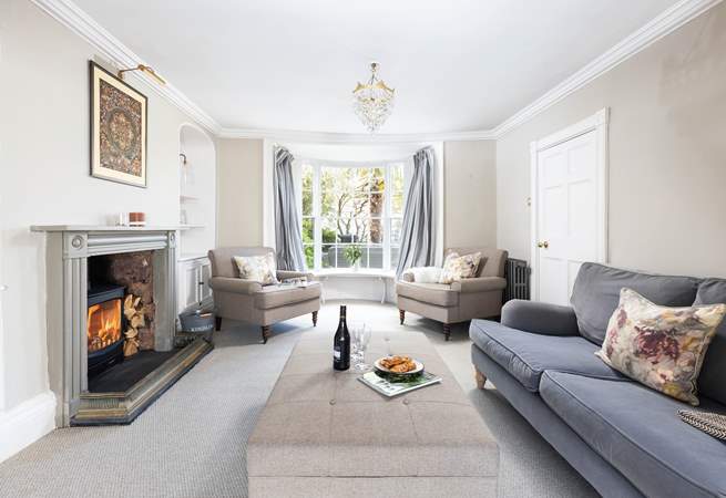 Beautifully furnished, the elegant sitting-room awaits.