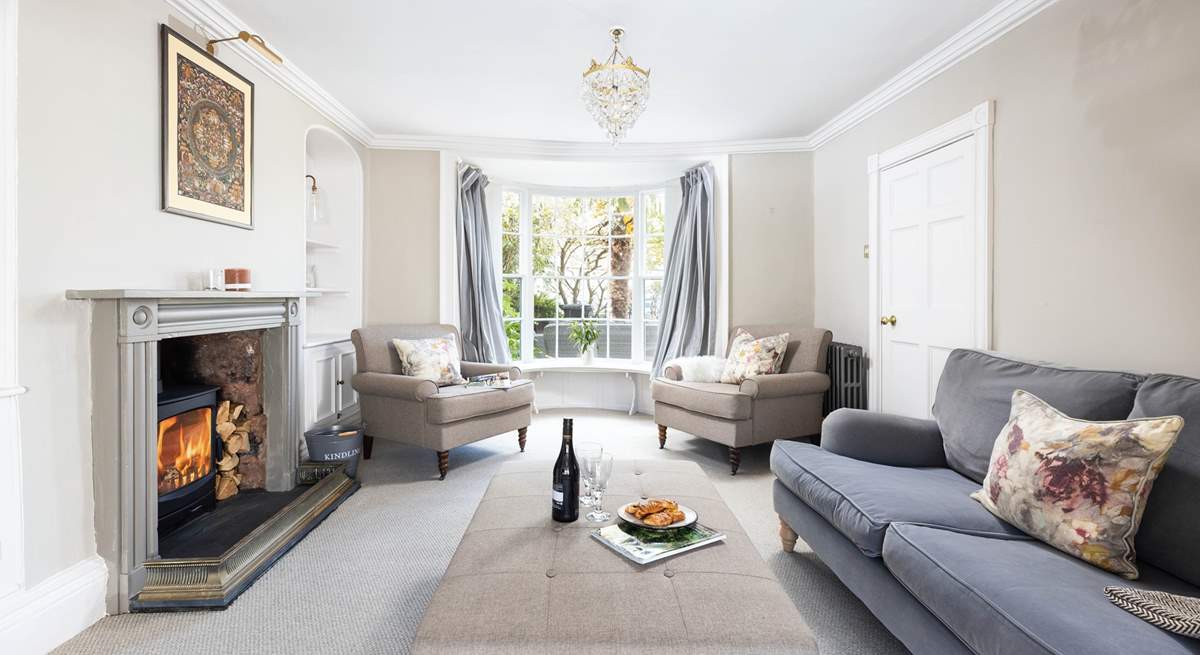 Beautifully furnished, the elegant sitting-room awaits.