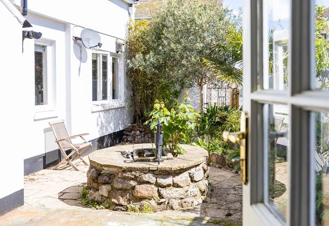 With access from the kitchen/diner, the terrace is a lovely sheltered place to sit in the sun and enjoy a morning coffee.