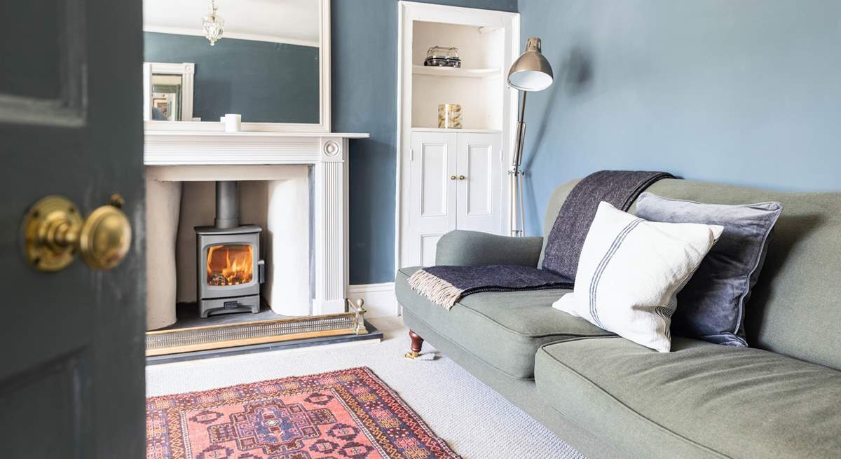 The wood-burning stove will keep you toasty on cooler evenings.