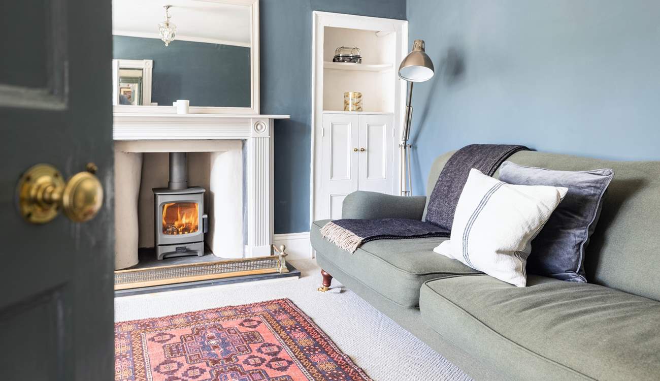 The wood-burning stove will keep you toasty on cooler evenings.