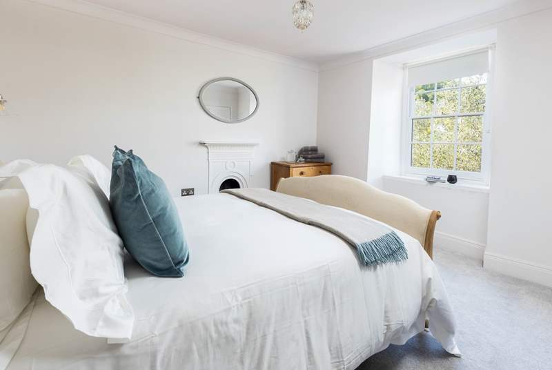 Lovely bedroom 3 has luxury bedding and is light and airy.