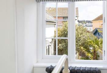 You can see the sea from the twin bedroom, just a stone's throw away.