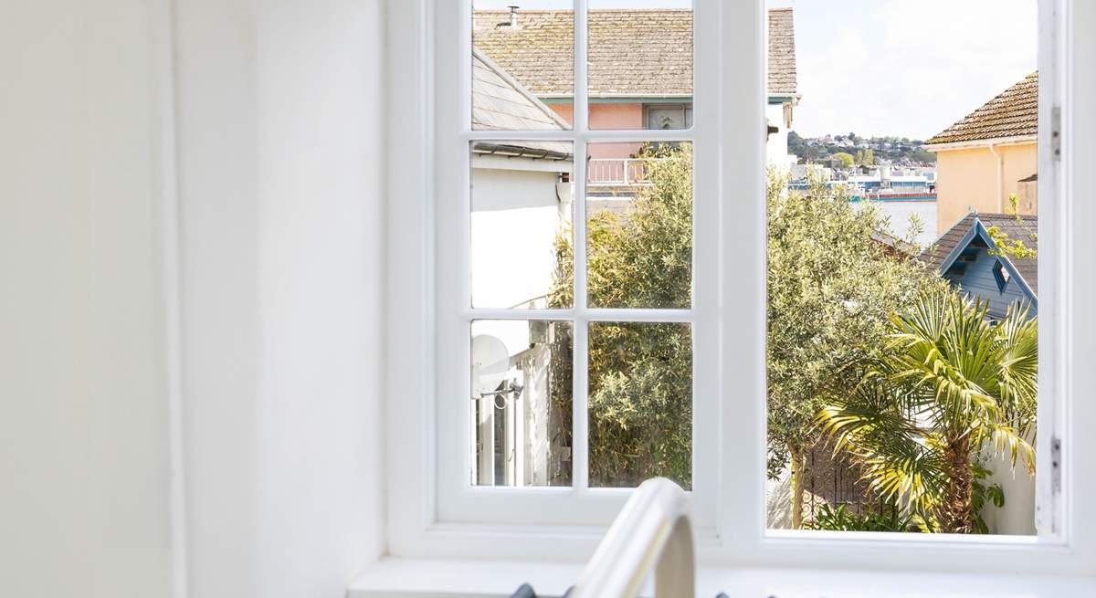 You can see the sea from the twin bedroom, just a stone's throw away.