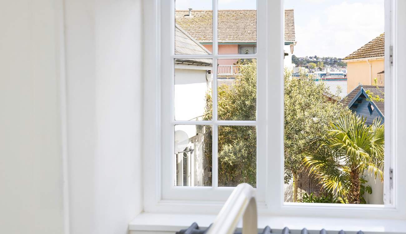 You can see the sea from the twin bedroom, just a stone's throw away.