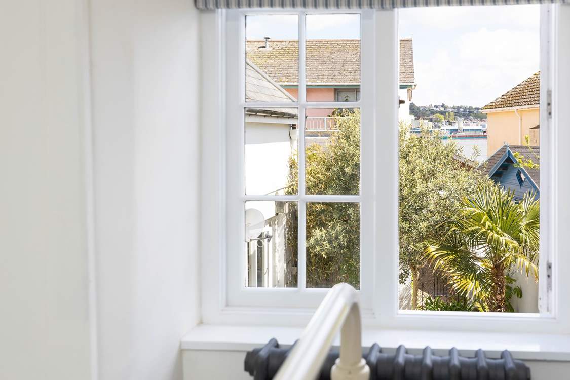 You can see the sea from the twin bedroom, just a stone's throw away.