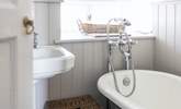 There is a useful hand shower attachment over the roll-top bath. - Thumbnail Image