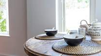 Chat with friends and family in the sociable kitchen/dining-room.