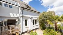 You may never want to leave the lovely sun-trap back garden.