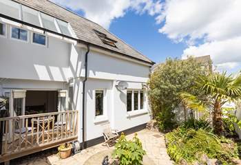 You may never want to leave the lovely sun-trap back garden.