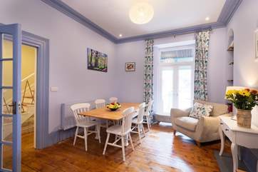 Space for the adults to dine together in the sitting/dining-room.