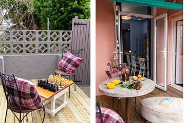 Space to sit outside on the deck for a spot of brunch or just relaxing with friends or family.