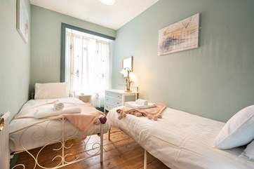 The twin bedroom.