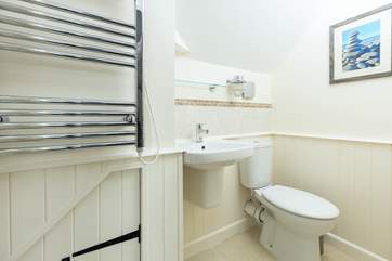 The en suite bathroom for bedroom one.