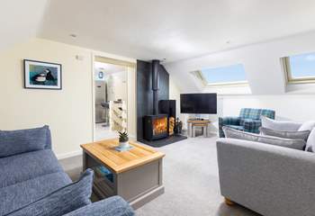 The sitting-room boasts a wood-burner, perfect for those cosy nights in.