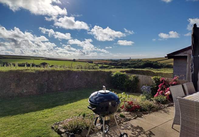 Light the barbecue and enjoy the far-reaching views.