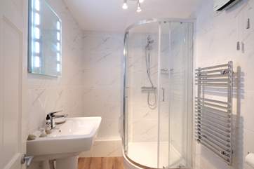 The en suite shower-room to the main bedroom.