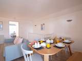 The dining-area in the open plan living space.