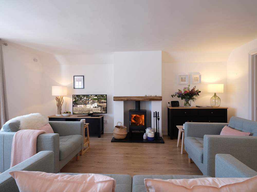 The wood-burning stove will keep you toasty in winter (available from October to March).