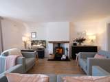 The wood-burning stove will keep you toasty in winter (available from October to March).