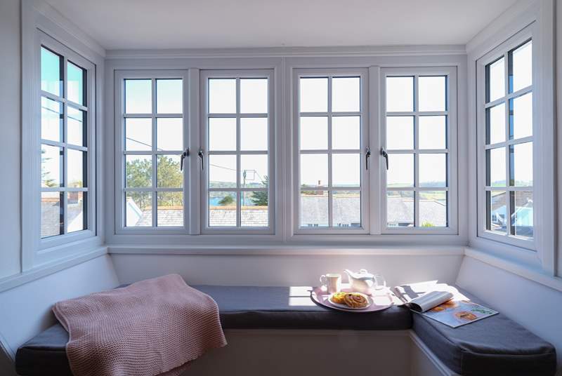 Sit back and enjoy the wonderful window seat in the living-room.