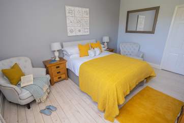 Gorgeous bedroom two has a double bed.