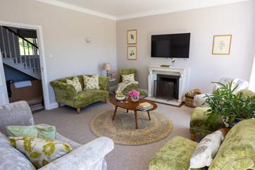 Relax in the luxurious sitting-room.