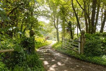 You private drive down to your holiday home.