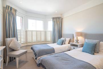 The third bedroom is a twin room overlooking the front of the property, ideal for the younger ones.
