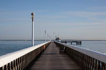 Yarmouth Pier is the longest wooden pier in England and only a short walk from Elmscott.