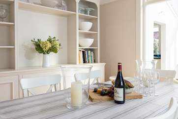 Plan tomorrow around the dining-table with some nibbles.