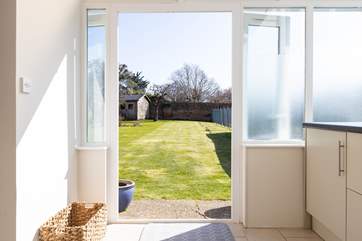 Walk out into the stunning garden.