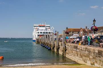 Arriving at Wightlink Yarmouth ferry terminal.
