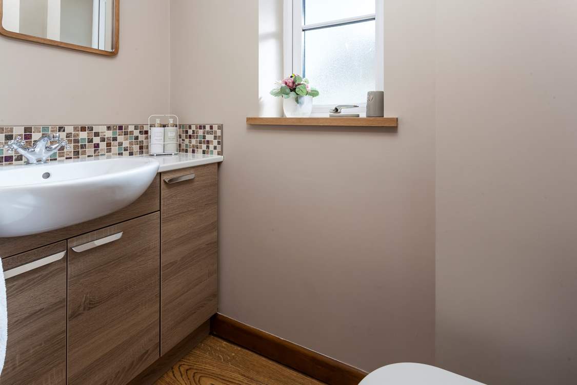 The handy cloakroom located on the ground floor.