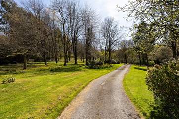 Follow the drive to Blackberry Lodge.