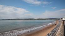 Exmouth beach looking back across to Dawlish.